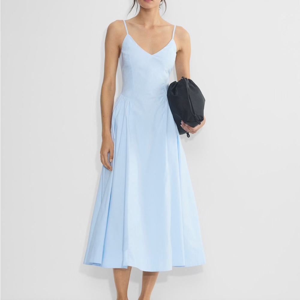 Aritzia Babaton Blue Midi Dress